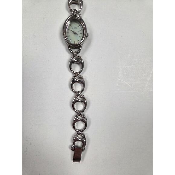 Colibri Women's Bracelet Wrist Watch Silver Iridescent Face - Picture 3 of 5